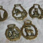 Vintage Horse Brass: coleccionables de 4 patas