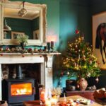 Navidad tradicional en una casa victoriana